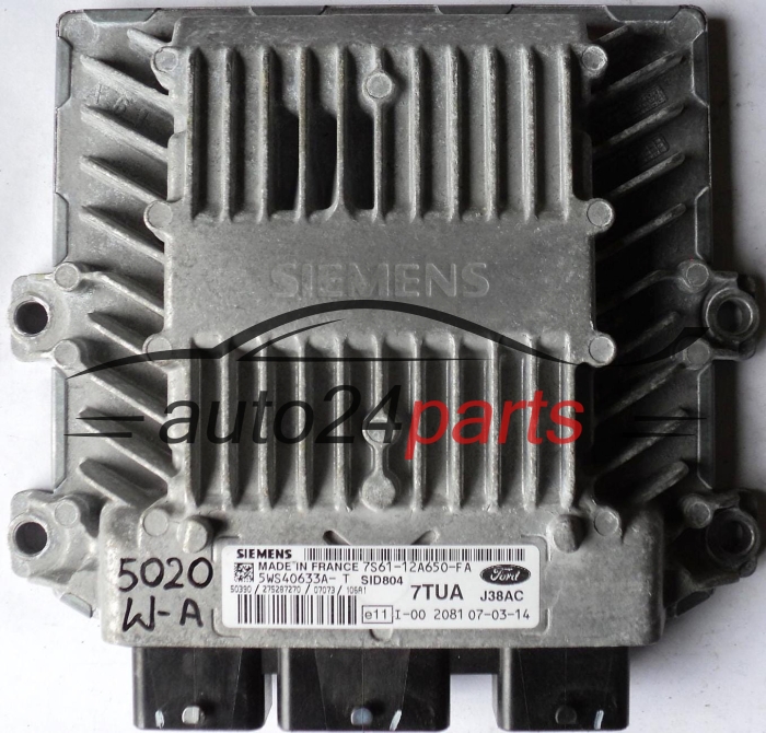 Μονάδα Ελέγχου Κινητήρα FORD FUSION 1.4 TDCI SIEMENS 5WS40633A-T 