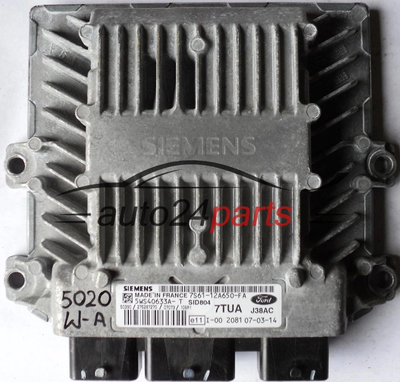 Μονάδα Ελέγχου Κινητήρα FORD FUSION 1.4 TDCI SIEMENS 5WS40633A-T 