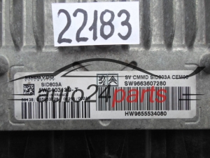Μονάδα Ελέγχου Κινητήρα CITROEN PEUGEOT 2.0 HDI 5WS40313C-T, 5WS40313CT, 9663607280, 9655534080, SID803A
