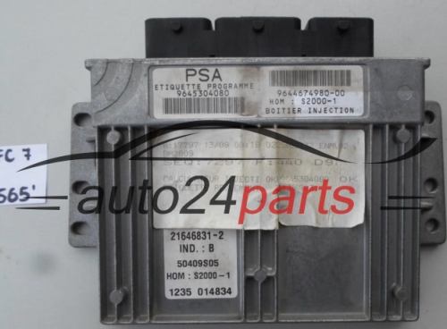 MOTORSTEUERGERÄT ECU STEUERGERAT CITROEN PEUGEOT 21646831-2, 216468312, 9645304080