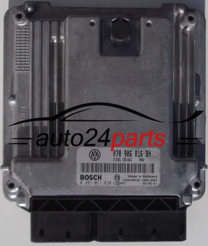 CALCULATEUR MOTEUR VW VOLKSWAGEN T5 2.5 TDI 070906016BH, BOSCH 0281011838