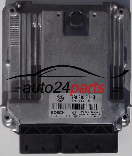 CALCULATEUR MOTEUR VW VOLKSWAGEN T5 2.5 TDI 070906016BH, BOSCH 0281011838
