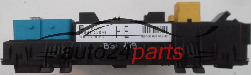 FUSE RELAY BOX ELECTRICAL COMFORT CONTROL MODULE BODY OPEL ASTRA H ZAFIRA B GM 13 206 757 HE