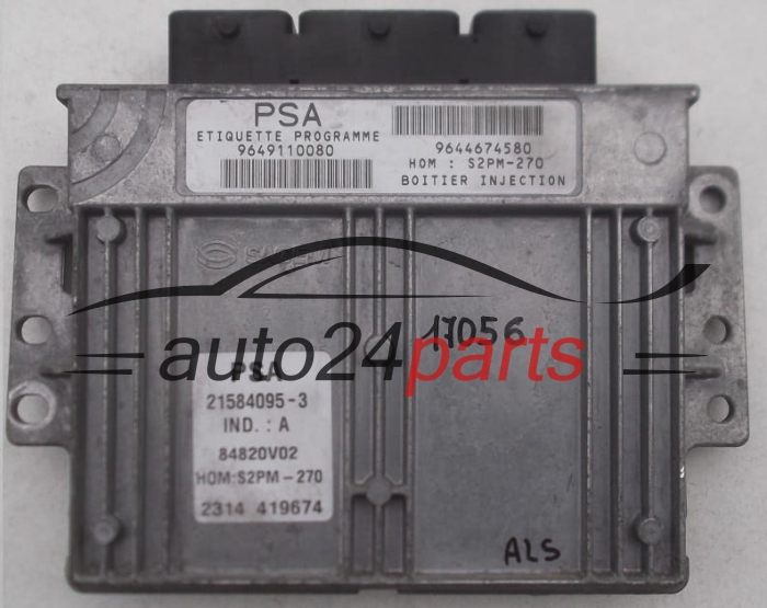 CENTRALINA DO MOTORE CITROEN XSARA PICASSO 1.8 SAGEM 21584095-3, 215840953, 9649110080, 9644674580