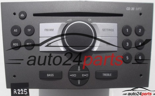 RADIO CD MP3 OPEL ASTRA 93 180 959 AZ / 93180959AZ / 7 643 103 610 / 7643103610 / CD30 