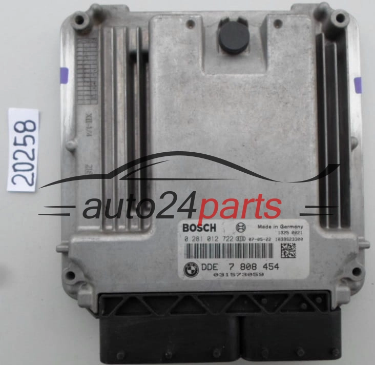 KOMPUTER STEROWNIK SILNIKA BMW MINI COOPER 1.6 D BOSCH 0 281 012 722,  DDE 7 808 454