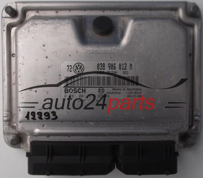 MOTORSTEUERGERÄT ECU STEUERGERÄT VWVW VOLKSWAGEN GOLF 1.9 TDI ALH 038906012M, 038 906 012 M, BOSCH 0281001979, 0 281 001 979