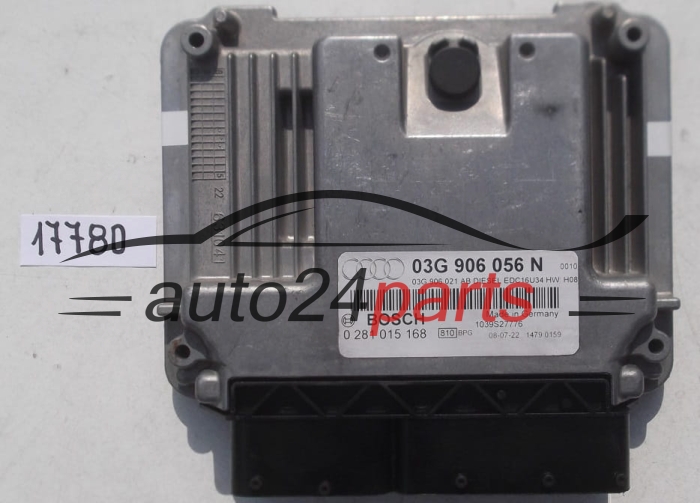  ECU CENTRALITA DE MOTOR AUDI A3 1.9 TDI BOSCH 0 281 015 168, 0281015168, 03G 906 056 N, 03G906056N, 03G 906 021 AB, 03G906021AB, DIESEL EDC16U34