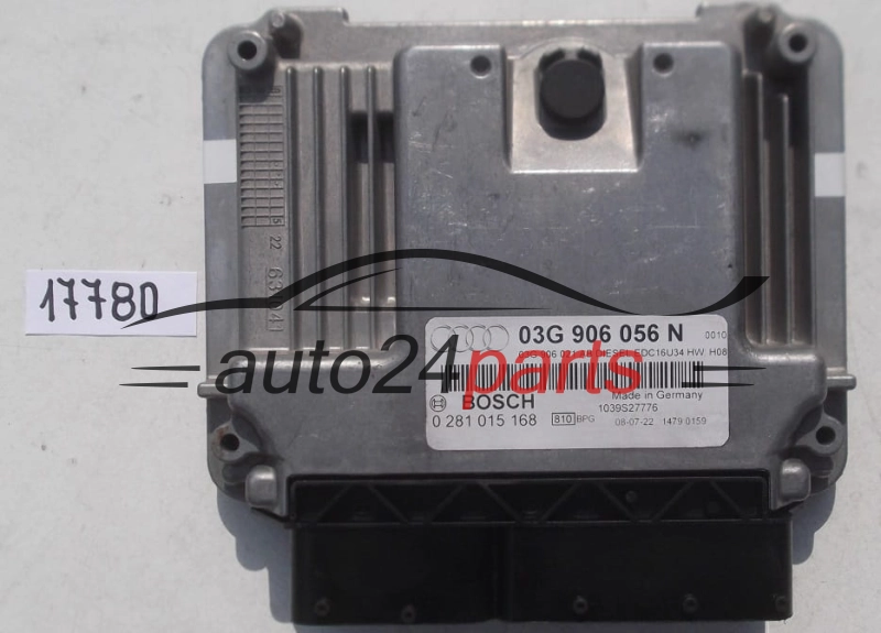  ECU CENTRALITA DE MOTOR AUDI A3 1.9 TDI BOSCH 0 281 015 168, 0281015168, 03G 906 056 N, 03G906056N, 03G 906 021 AB, 03G906021AB, DIESEL EDC16U34