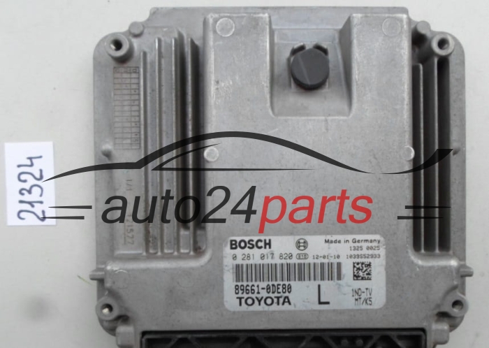 Μονάδα Ελέγχου Κινητήρα TOYOTA YARIS BOSCH 0 281 017 820, 0281017820, 89661-0DE80, 896610DE80