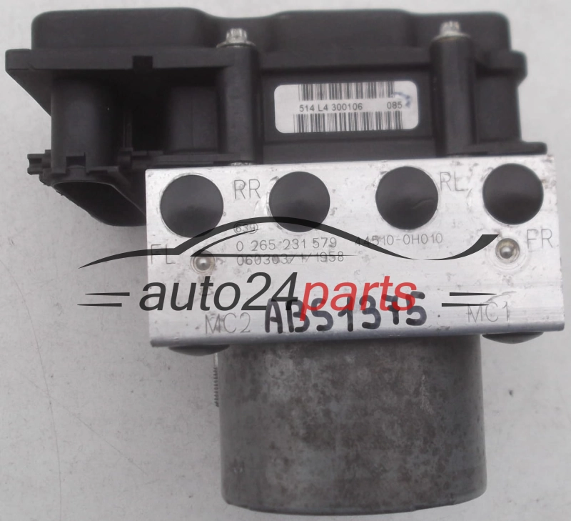 POMPE HYDRAULIQUE ET CALCULATEUR dABS CITROEN C1 TOYOTA  PEUGEOT 107 BOSCH 0 265 231 579, 0265231579, 44510-0H010, 445100H010, 0 265 800 441, 0265800441 