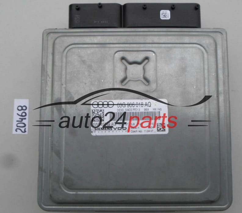 KOMPUTER STEROWNIK SILNIKA AUDI A4 2.0 TDI SIEMENS VDO 5WP45549 AG, 03G 906 018 AQ