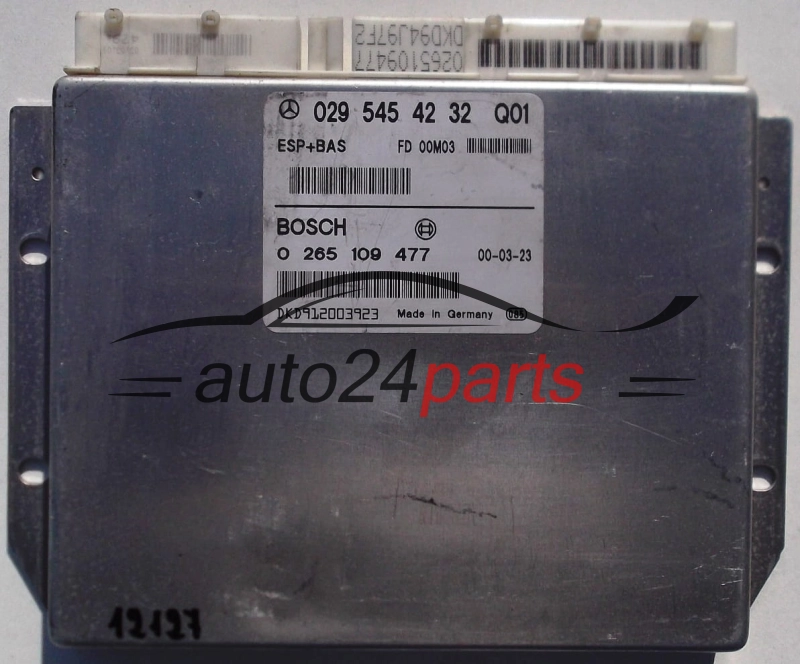 ABS STEROWNIK ESP + BAS MERCEDES W168 A-KLASA BOSCH 0265109477, 0 265 109 477, 0295454232, 029 545 42 32 Q01