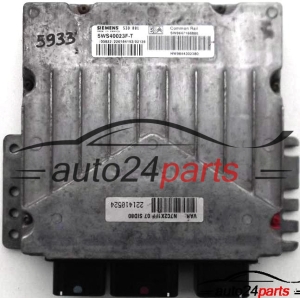 ECU ENGINE CONTROLLER CITROEN C5 2.0 HDI SIEMENS 5WS40023F-T, 5WS40023FT, SW 9647166880, HW 9644302380