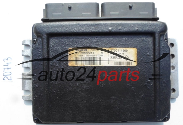 KOMPUTER STEROWNIK SILNIKA RENAULT 1.4-1.8 S110030218 A, S110030218A, 7700114969
