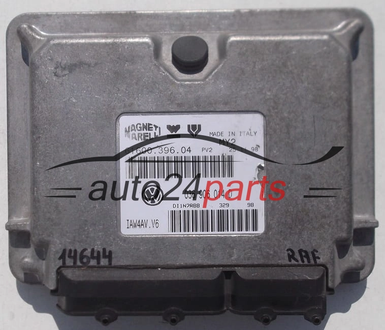 CENTRALINA DO MOTORE VW VOLKSWAGEN LUPO 1.4 16V, 036 906 014 D, 036906014D, 61600.396.04, 6160039604, MAGNETI MARELLI IAW4AV.V6, IAW4AVV6