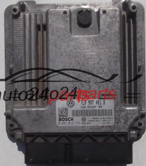 ECU ENGINE CONTROLLER VW VOLKSWAGEN TOUAREG 3.0 TDI BOSCH 0 281 012 773, 0281012773, 7L0 907 401 B, 7L0907401B