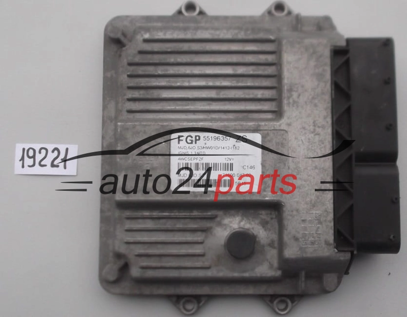KOMPUTER STEROWNIK SILNIKA SUZUKI IGNIS 1.3 DDIS MAGNETI MARELLI MJD 6JO.S3, MJD6JOS3, FGP 55196357 ZS, 71600.047.02, 7160004702