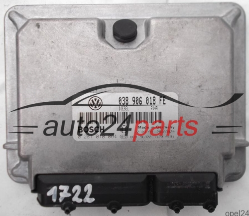 ECU ENGINE CONTROLLER VW VOLKSWAGEN PASSAT 1.9 TDI 038906018FE, 038 906 018 FE, BOSCH 0 281 010 064, 0281010064, DIESEL 2149, 28SA3920 