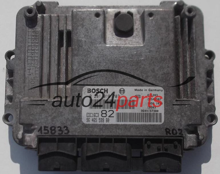 Μονάδα Ελέγχου Κινητήρα PEUGEOT 206 1.4 HDI BOSCH 0281010707 9646559980 9644157380 EDC16C3 82 28SA5587