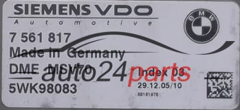 calculateur moteur pour bmw e90/e91 330 3.0