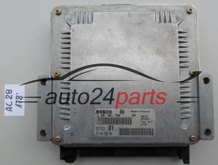 KOMPUTER STEROWNIK SILNIKA PEUGEOT 406 2.0 HDI BOSCH 0 281 001 782, 0281001782, 96 346 628 80, 9634662880, EDC15C2