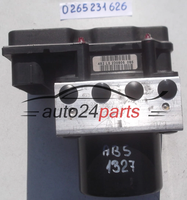 ABS POMPA I STEROWNIK VOLKSWAGEN FOX POLO BOSCH 0 265 231 626, 0265231626, 5Z0 614 117 B, 5Z0614117B, 0 265 800 468, 0265800468