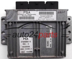 CENTRALITA DE MOTOR CITROEN XSARA PICASSO 1.8 PSA 21646654-0, 9645027280, 9644674980-00, 50409S05