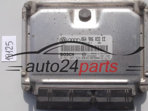 KOMPUTER STEROWNIK SILNIKA SEAT LEON 1.8 20V GTI TURBO 06A 906 032 EE, 06A906032EE, BOSCH 0 261 207 534, 0261207534, 26SA0000