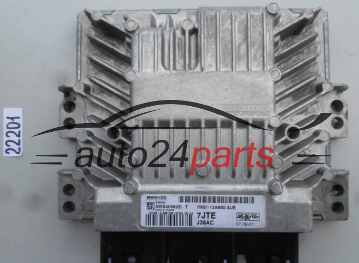 ECU ENGINE CONTROLLER FORD 1.8 TDCI 5WS40582E-T, 5WS40582ET, 7M51-12A650-AUE, 7M5112A650AUE