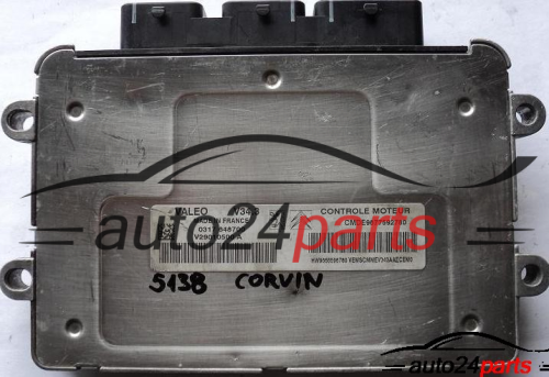 ECU ENGINE CONTROLLER CITROEN PEUGEOT VALEO 34.3 V29010500A, V29010500 A, CMDE9877592780, CMDE 9877592780, HW9656556780, HW 9656556780 