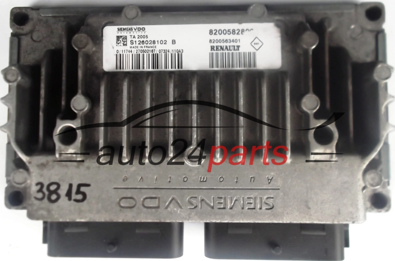 Ecu Caja de cambios automática RENAULT SIEMENS VDO S126028102 B,  8200582809, 8200563401