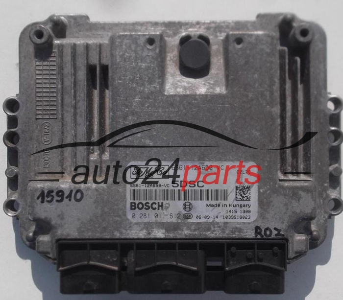 Μονάδα Ελέγχου Κινητήρα FORD FUSION FOCUS 2.0 TDCI BOSCH 0281 011 612, 0281011612, 6S61-12A650-VC, 6S6112A650VC, 1039S10023, 5DSC