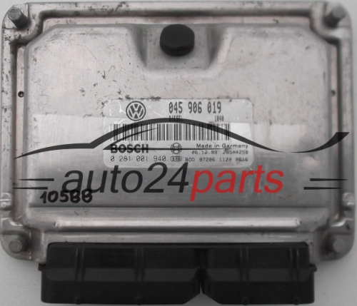 VW VOLKSWAGEN POLO 1.4 TDI 045 906 019, 045906019, 6N2 906 345 BS, 6N2906345, BOSCH 0 281 001 940, 0281001940