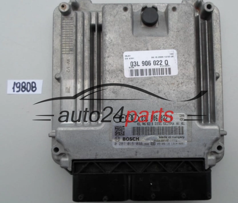 KOMPUTER STEROWNIK SILNIKA AUDI Q5 2.0 TDI BOSCH  0281015038,  03L906022Q, 03L906022B