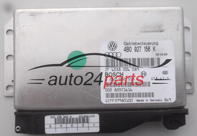 COMPUTADOR CAIXA DE VELOCIDADES AUTOMÁTICA AUDI A6 2.7 BOSCH 0 260 002 555,  4B0 927 156 K