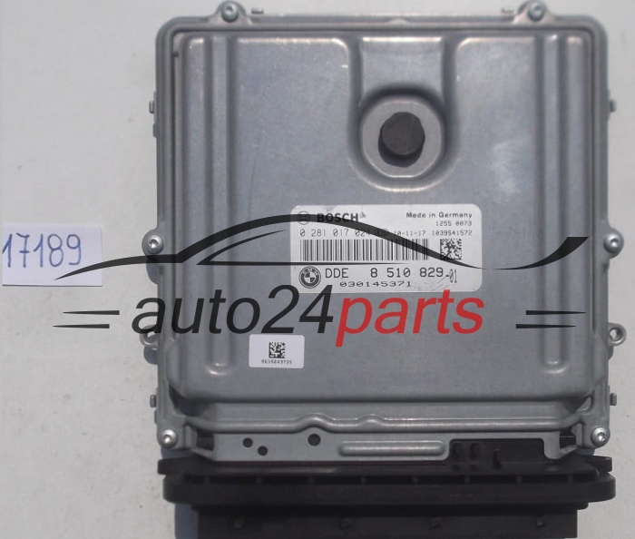 Μονάδα Ελέγχου Κινητήρα BMW E90, E92, BOSCH 0 281 017 024, 0281017024, DDE 8 510 829-01, DDE851082901, 8510829 