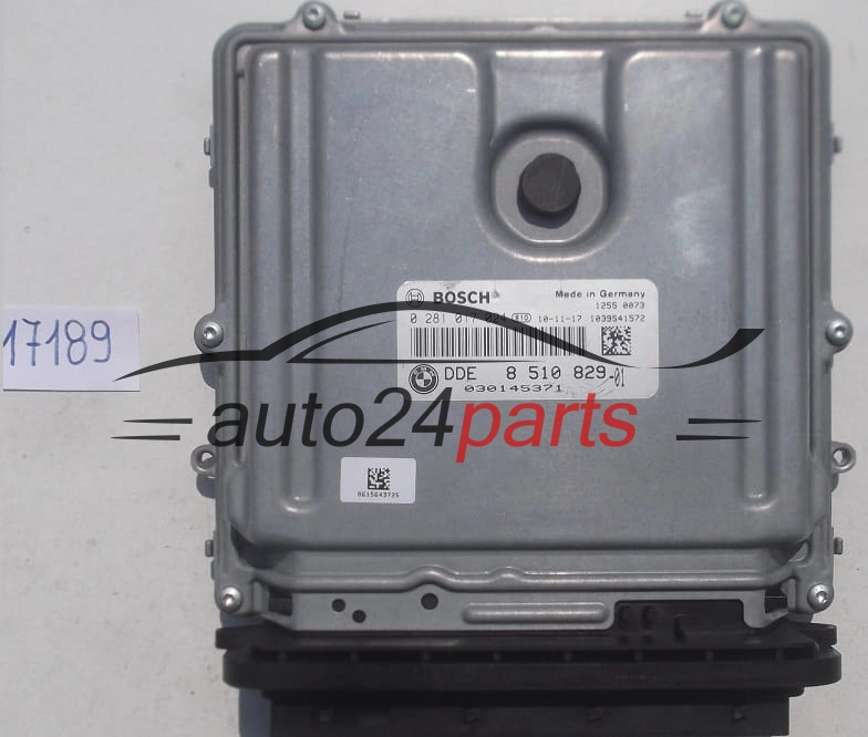 Μονάδα Ελέγχου Κινητήρα BMW E90, E92, BOSCH 0 281 017 024, 0281017024, DDE 8 510 829-01, DDE851082901, 8510829 