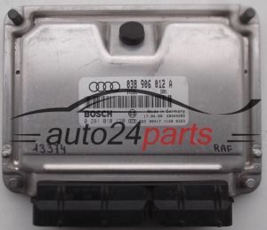 KOMPUTER STEROWNIK SILNIKA AUDI A3 1.9 TDI, BOSCH 0 281 010 120, BOSCH 0281010120, 038 906 012 A, 038906012A - 13374, 13377, A234