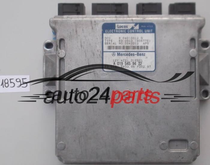 MERCEDES W202 C-KLASS C220 W210 E-KLASS E220 A0195459432, A 019 545 94 32, R 04010012 D R04010012D, ED 0013 (80677E)