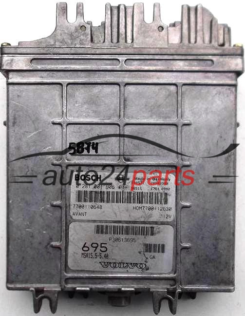 KOMPUTER STEROWNIK SILNIKA VOLVO S40 V40 1.9 TDI BOSCH 0281001906