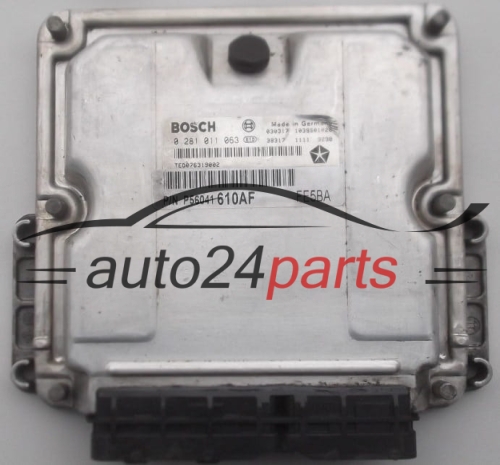 CENTRALINA MOTORE JEEP GRAND CHEROKEE 2.7 CRD BOSCH 0 281 011 063, P56041610AF 