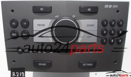RADIO CD MP3 OPEL ZAFIRA 13 251 048 ZW / 13251048ZW / 344 183 129 / 344183129 / CD30 