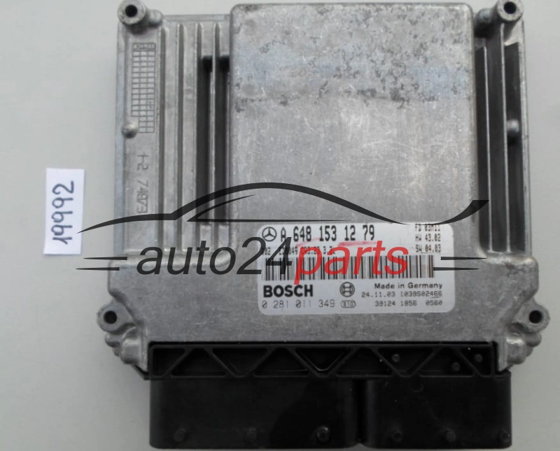 KOMPUTER STEROWNIK SILNIKA MERCEDES W211 320 CDI BOSCH 0 281 011 349, 0281011349, A 648 153 12 79, A6481531279, 6481531279, CR3.23