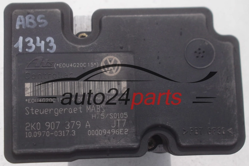 BOMBA HIDRAULICA Y CENTRALITA ABS VOLKSWAGEN CADDY 2K0 614 117 A, 2K0614117A, ATE 10.0207-0029.4, 10020700294, 2K0 907 379 A, 2K0907379A, ATE 10.0970-0317.3