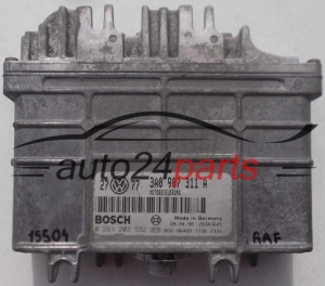 KOMPUTER STEROWNIK SILNIKA VW VOLKSWAGEN GOLF 1.8 BOSCH 0 261 203 591/592, 0261203591, 0261203592, 3A0 907 311 A, 3A0907311A -  15504,  16308, 16309