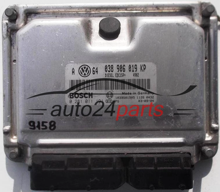 ΜΟΝΑΔΑ ΕΛΕΓΧΟΥ ΚΙΝΗΤΗΡΑ VW VOLKSWAGEN GOLF IV 1.9 TDI, BOSCH 0 281 011 191, 0281011191, 038 906 019 KP, 038906019KP