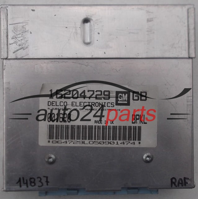 ECU ENGINE CONTROLLER OPEL ASTRA DELCO 16204729 GB, 16204729GB, BPKL