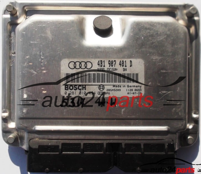 ECU CENTRALITA DE MOTOR AUDI A6 2.5 TDI AYM 4B1 907 401 D, 4B1907401D, BOSCH 0 281 010 494, 0281010494