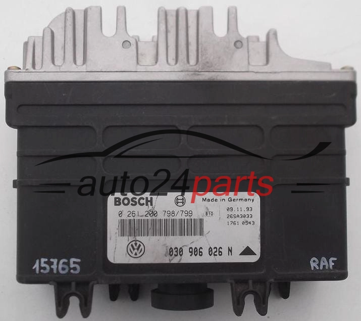 KOMPUTER STEROWNIK SILNIKA VW VOLKSWAGEN POLO 1.0 AAU BOSCH 0 261 200 798/799, 0261200798, 030 906 026 N, 030906026N, 26SA3033